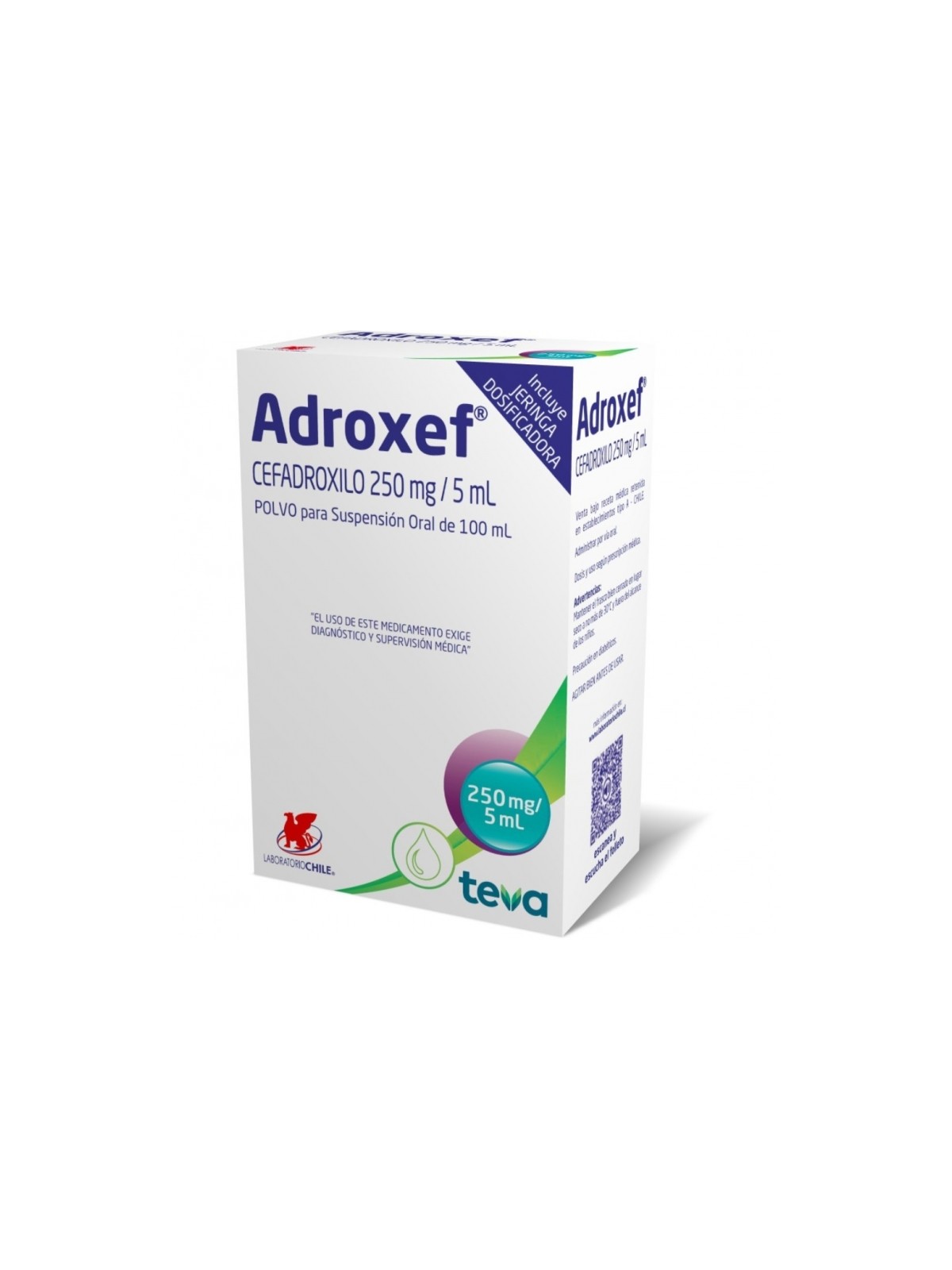 ADROXEF 250mg/5ml S.O.X100ML