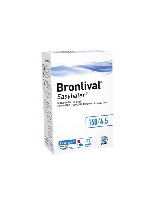 BRONLIVAL EASYHALER  160/4.5 INH.X 120 DS.