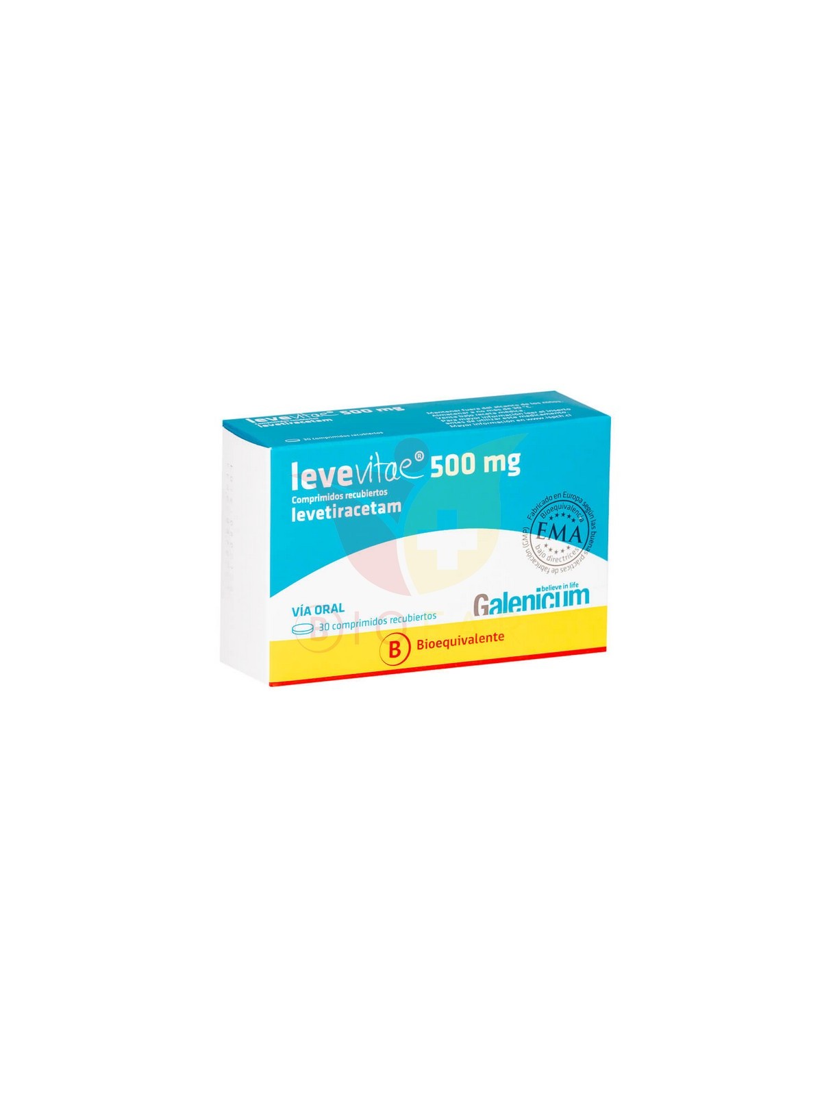 LEVEVITAE 500 MG X 30 COM