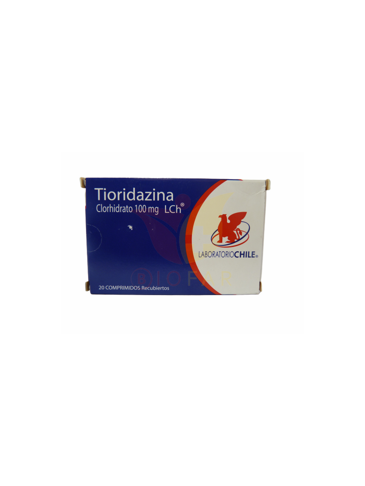 TIORIDAZINA 100mg X20COM.REC.