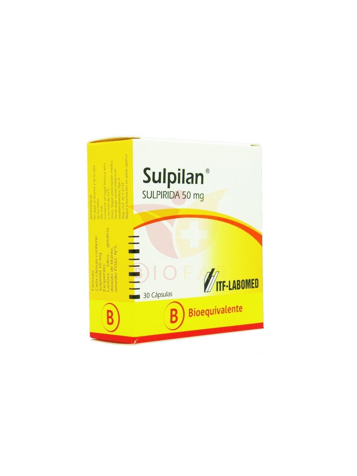 SULPILAN 50mg X30CAP.