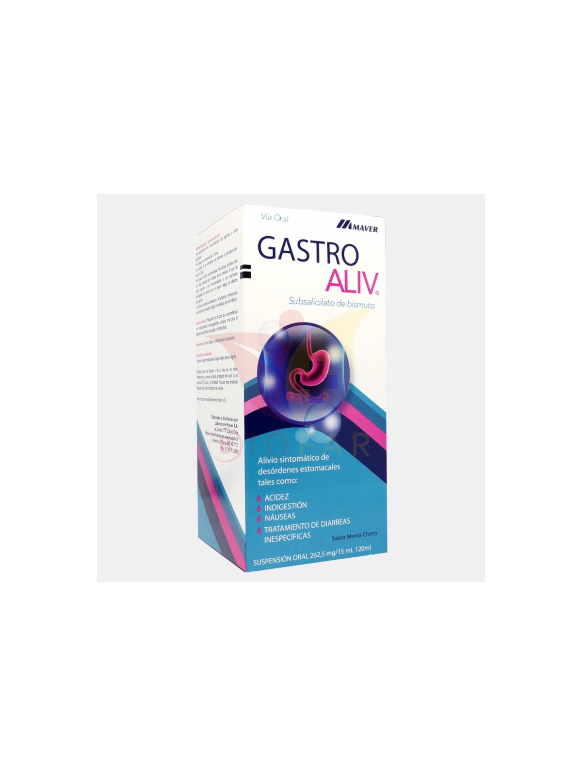 GASTROALIV 262.5mg/15ml SUSP.ORAL X120ML