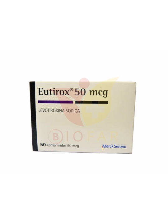 EUTIROX (R) 50mcg X50COM.