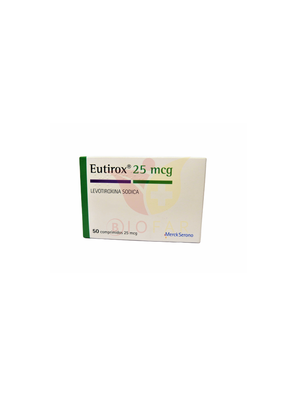 EUTIROX (R) 25mcg X50COM.