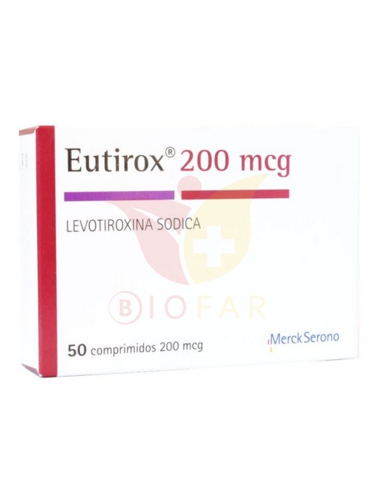 EUTIROX (R) 200mcg X50COM.