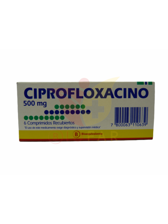 CIPROFLOXACINO  500mg X6COM.