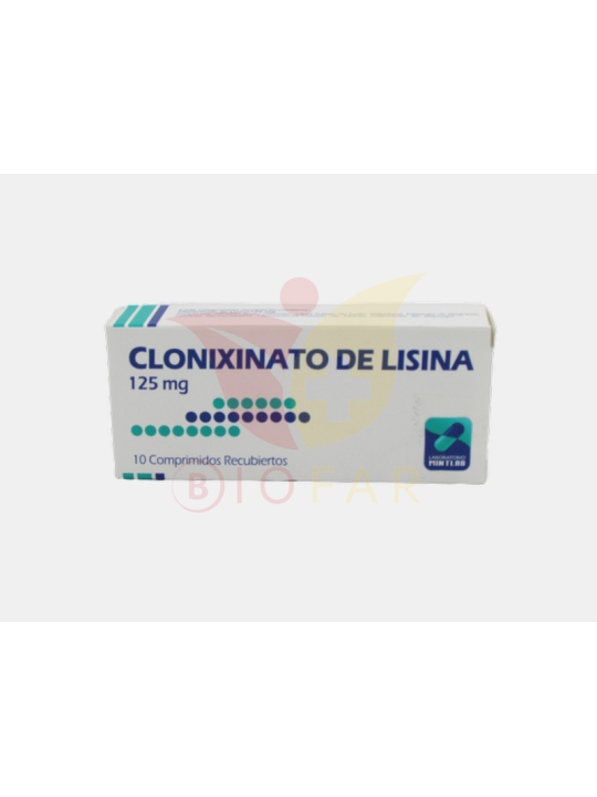 CLONIXINATO LISINA 125mg X10COM.