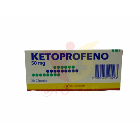 KETOPROFENO  50mg X20CAP