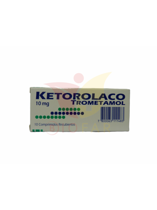 KETOROLACO 10mg X10COM