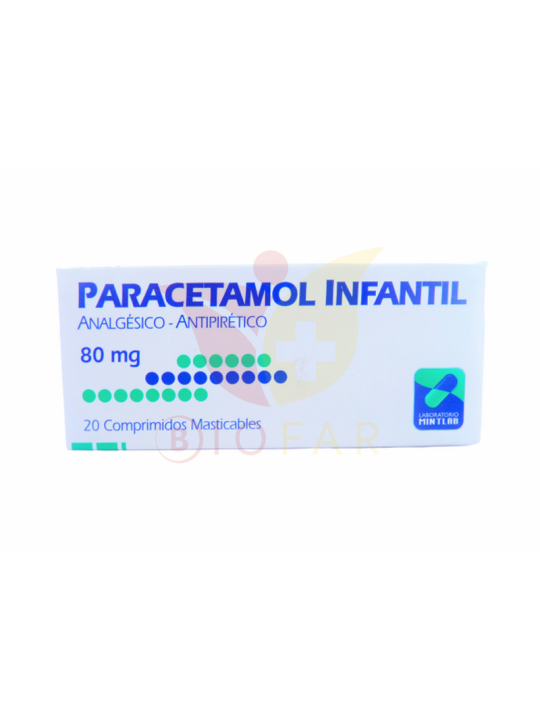 PARACETAMOL 80mg X20COM.