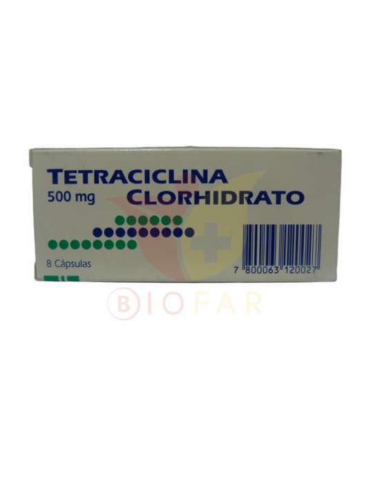 TETRACICLINA 500mg X8CAP.