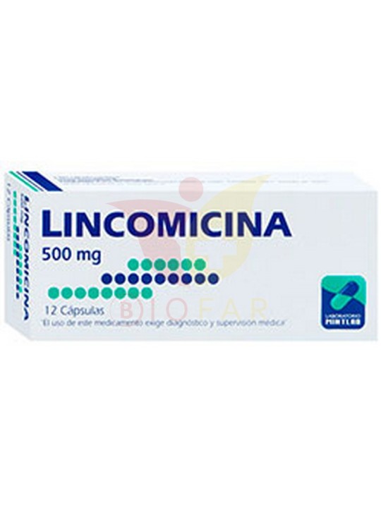 LINCOMICINA 500 MG X 12 CAP