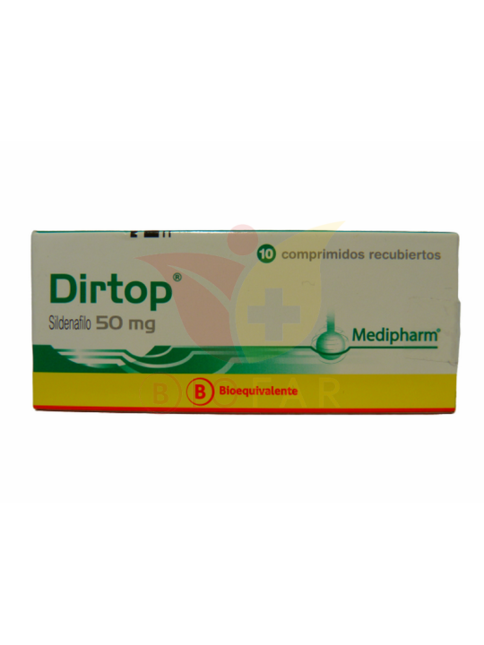 DIRTOP  50mg X10COM.REC.