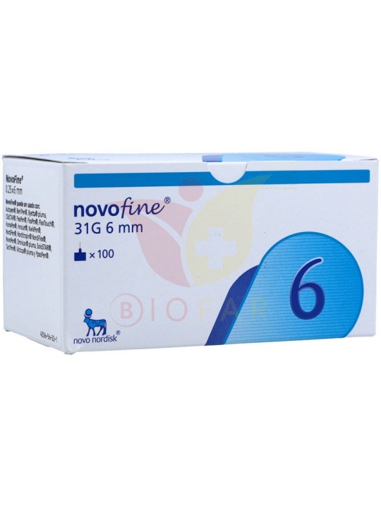 NOVOFINE 31G X 6MM X 100