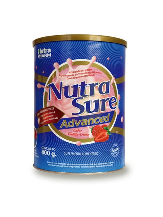 NUTRASURE AVANCE FRUTILLA PVO X 800GR