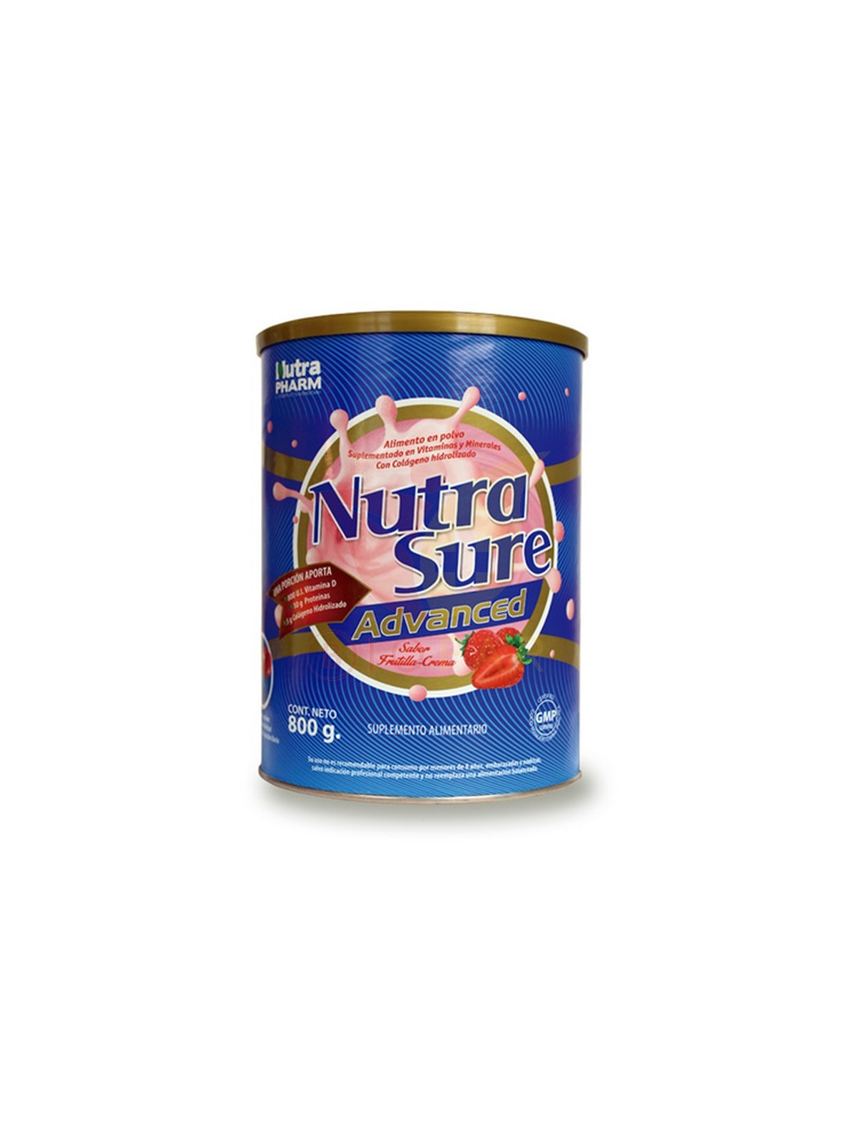 NUTRASURE AVANCE FRUTILLA PVO X 800GR