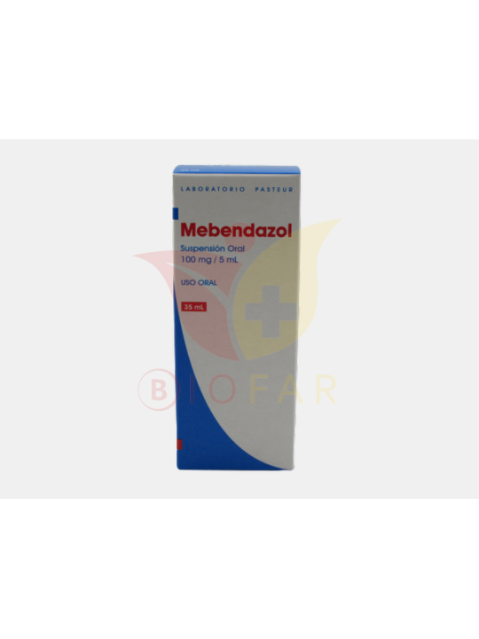 MEBENDAZOL 100 MG X 35 ML FN