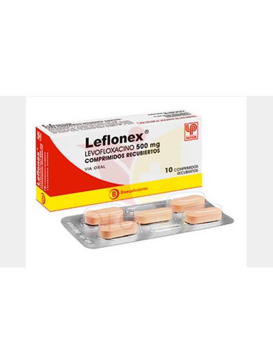 LEFLONEX 500MG X 10 COM REC