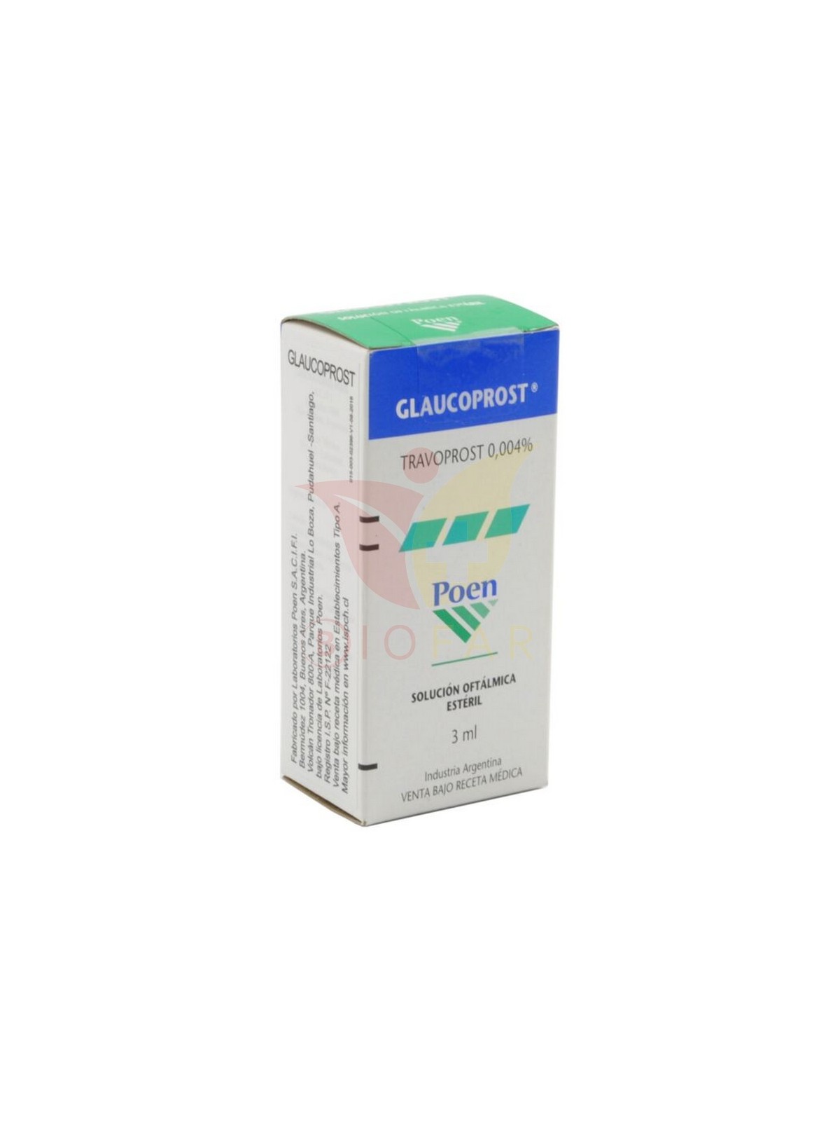 GLAUCOPROST SOL OFT 0,004% X 3 ML