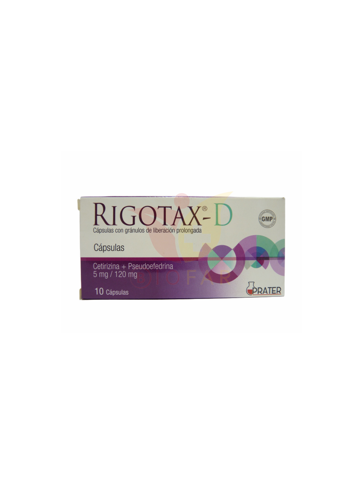 RIGOTAX-D 5mg/120mg X 10CAP