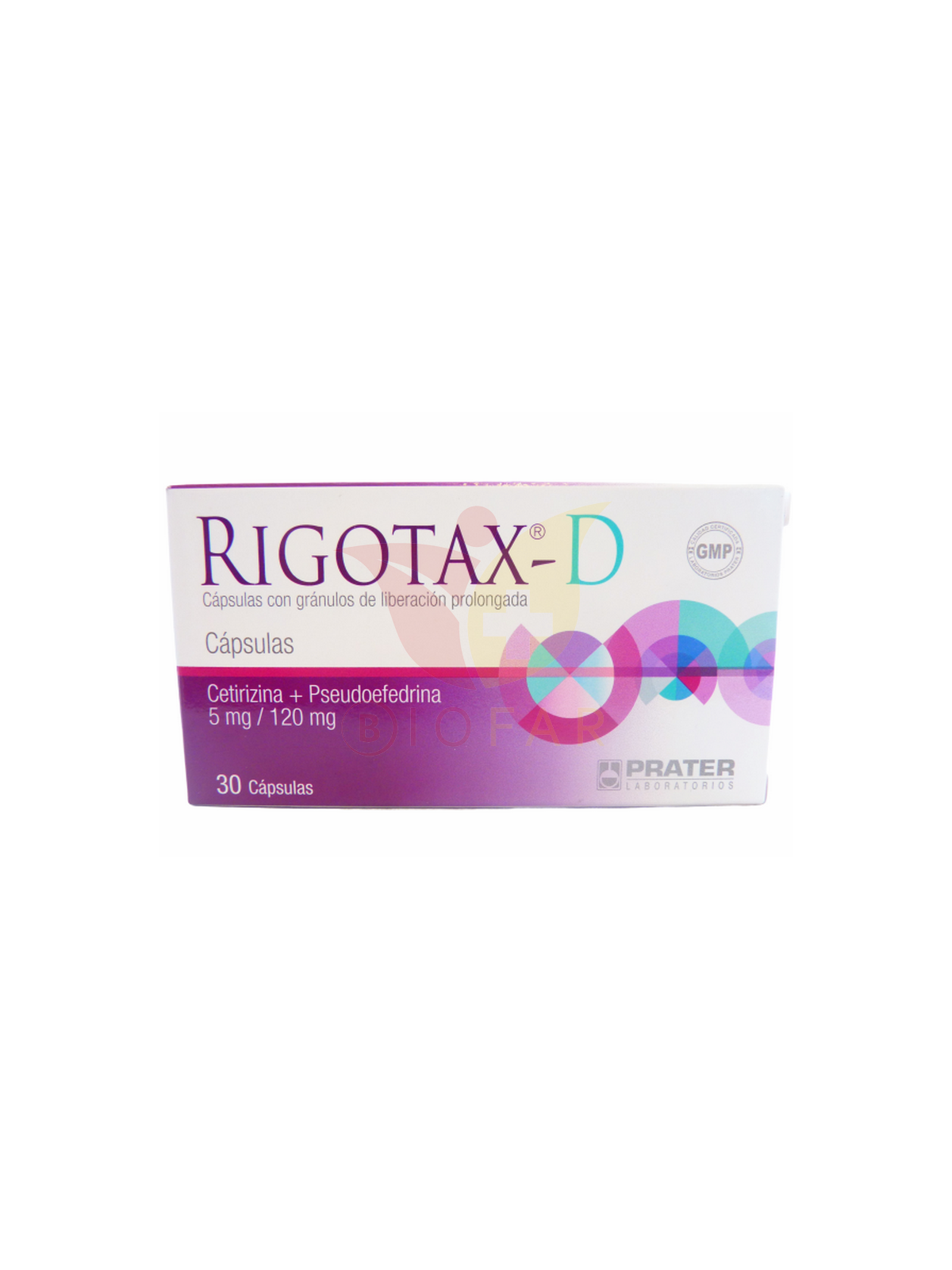 RIGOTAX-D 5mg/120mg X 30CAP