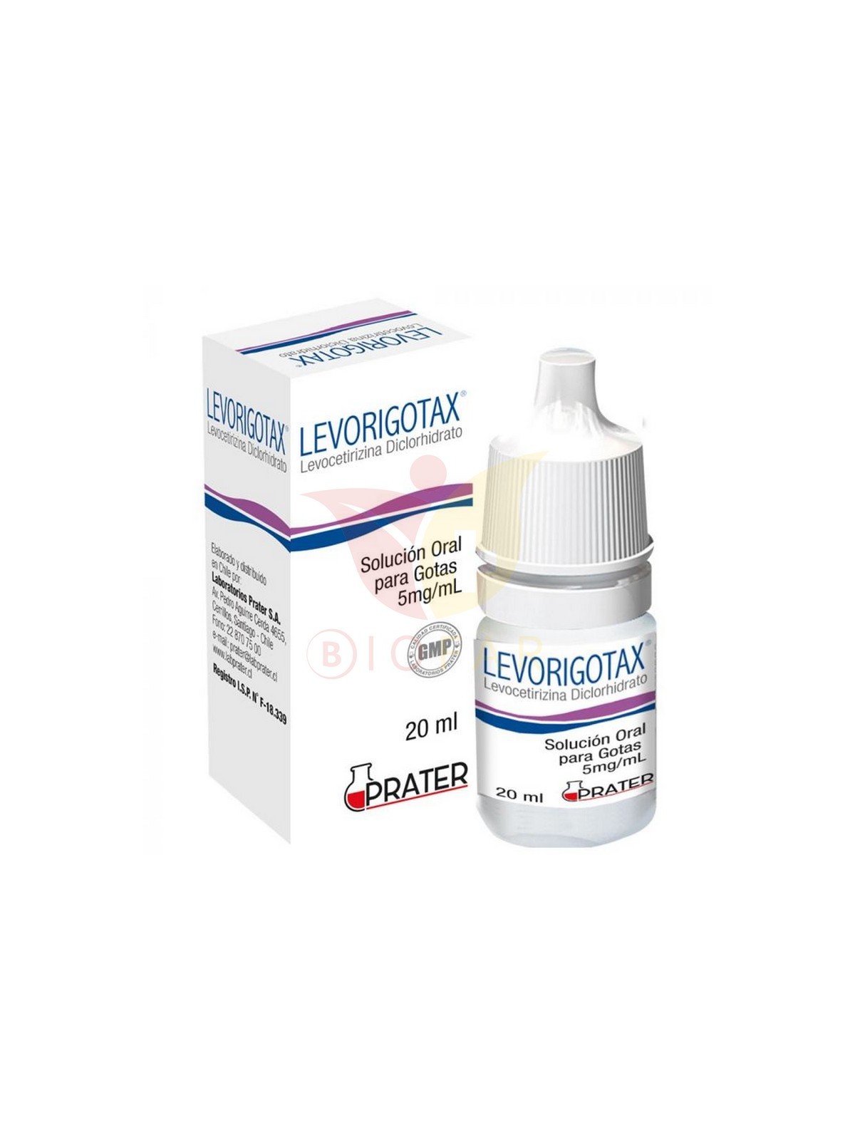 LEVORIGOTAX GOTAS 5MG mg/20ml