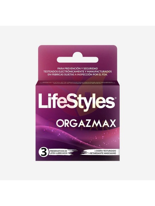 LIFESTYLES ORGAZMAX  X 3