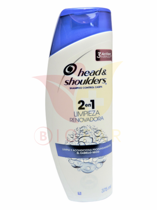 H&S SHAMPOO 2en1 LIMPIEZA RENOVADORA 375ML