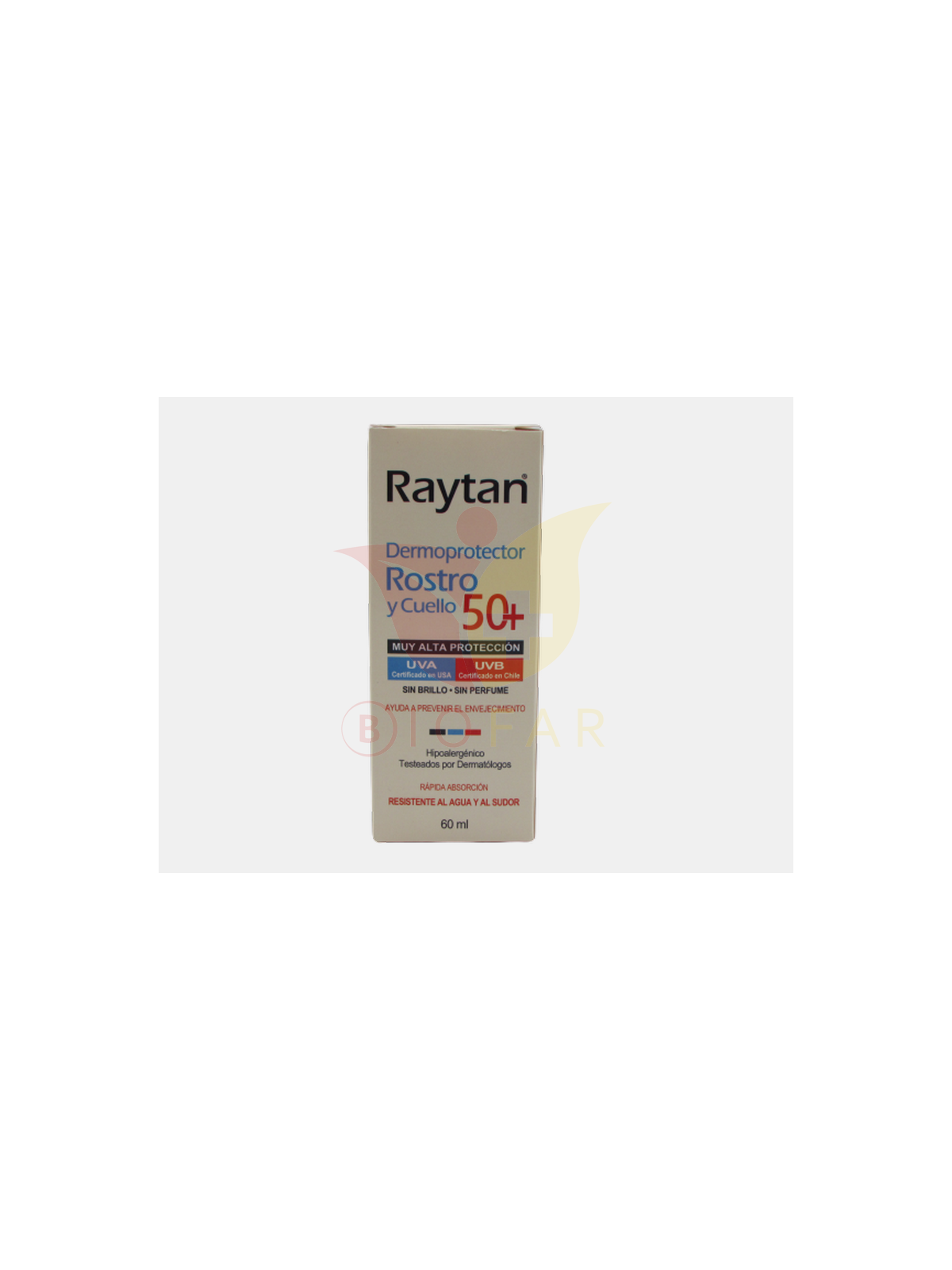 RAYTAN DERMOPROTECTOR ROSTRO Y CUELLO F/50 60ML