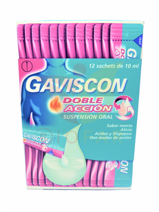 GAVISCON DOBLE ACCION S.O X12 SACHET