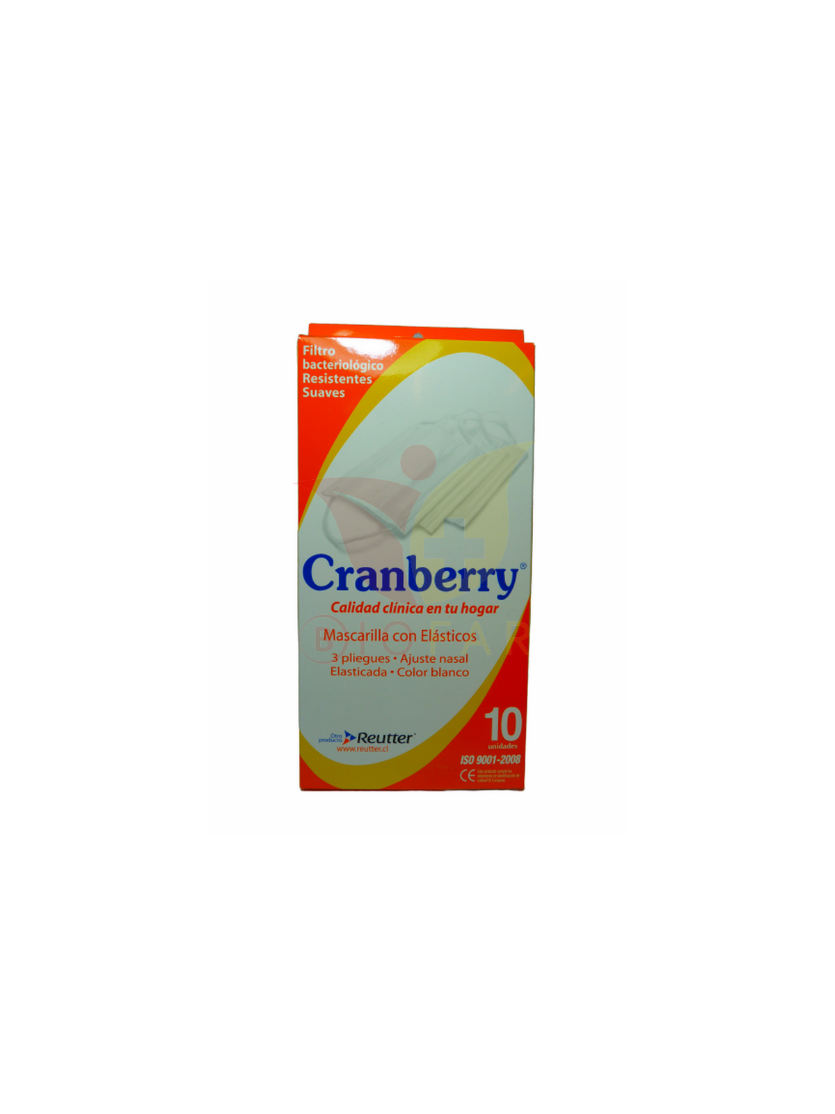 CRANBERRY MASCARILLA BLANCA C/ELAST X10