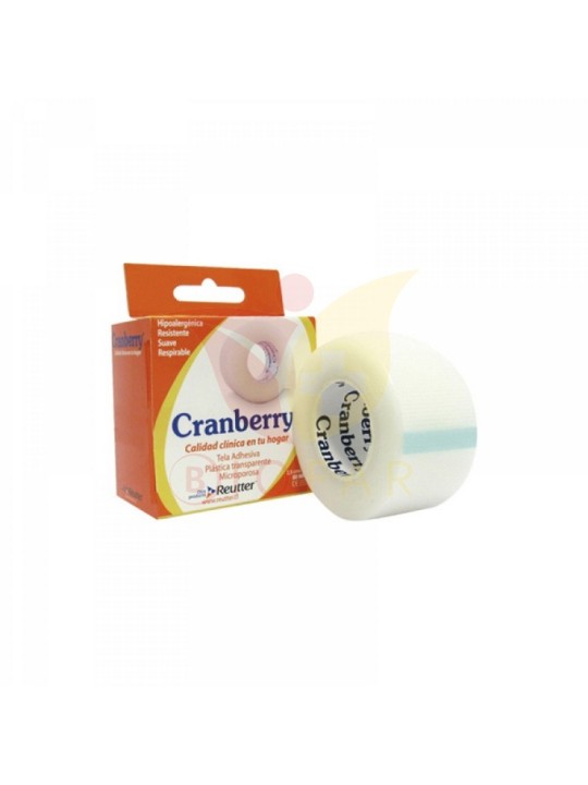 CRANBERRY TELA ADH PLASTICA 5cm X 9M