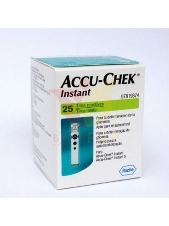 ACCU-CHEK KIT INSTANT  X 25 TIRAS REACTIVAS