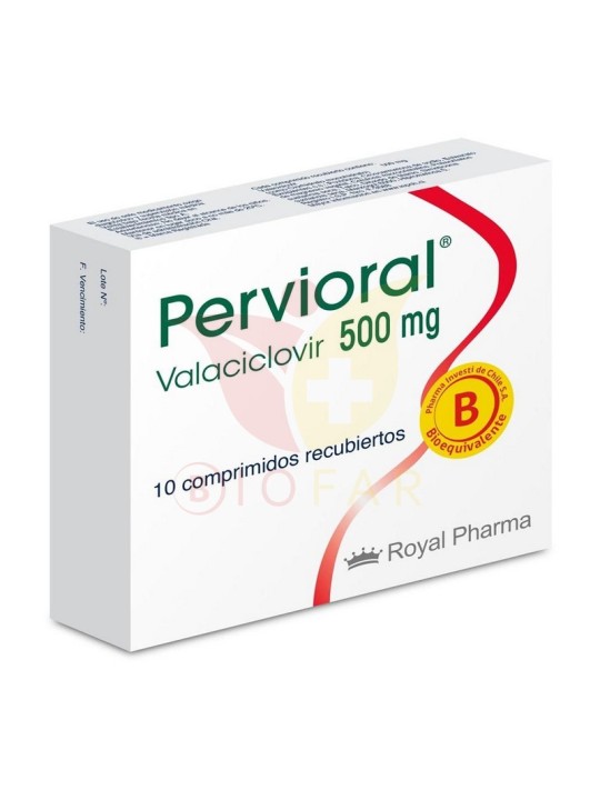 PERVIORAL 500mg X 10 COM