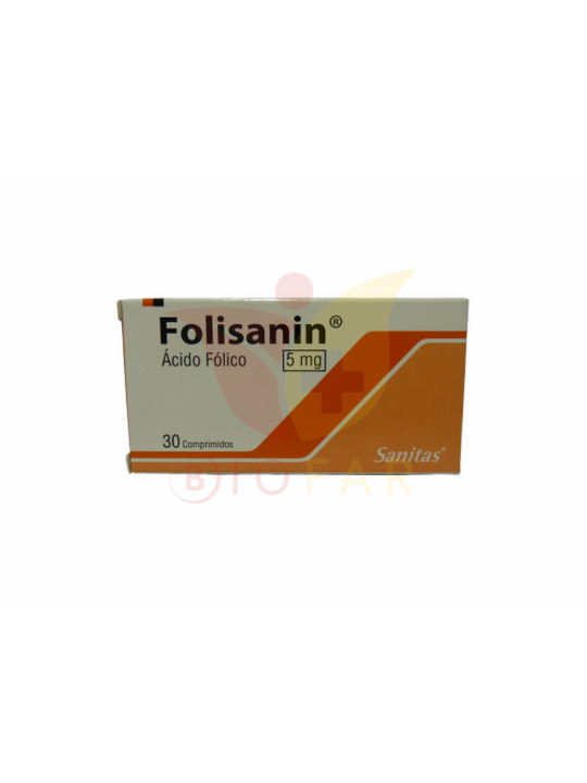 FOLISANIN 5mg X30COM.