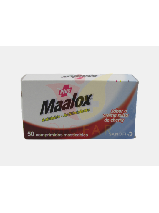 MAALOX PLUS CHERRY X50COM.MASTICABLES