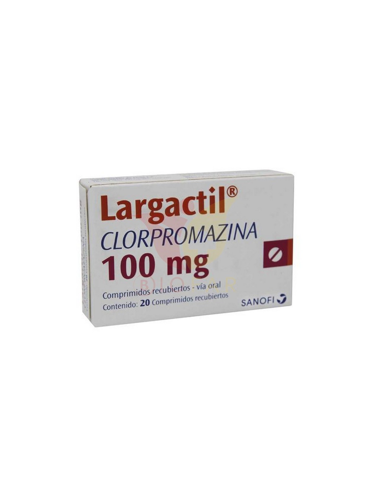 LARGACTIL 100MG X 20COM REC