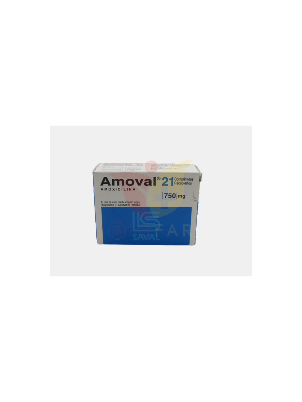 AMOVAL COM.750MG. 21