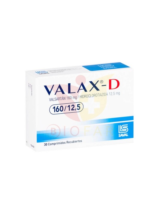 VALAX D  160mg/12,5MG X30COM REC.