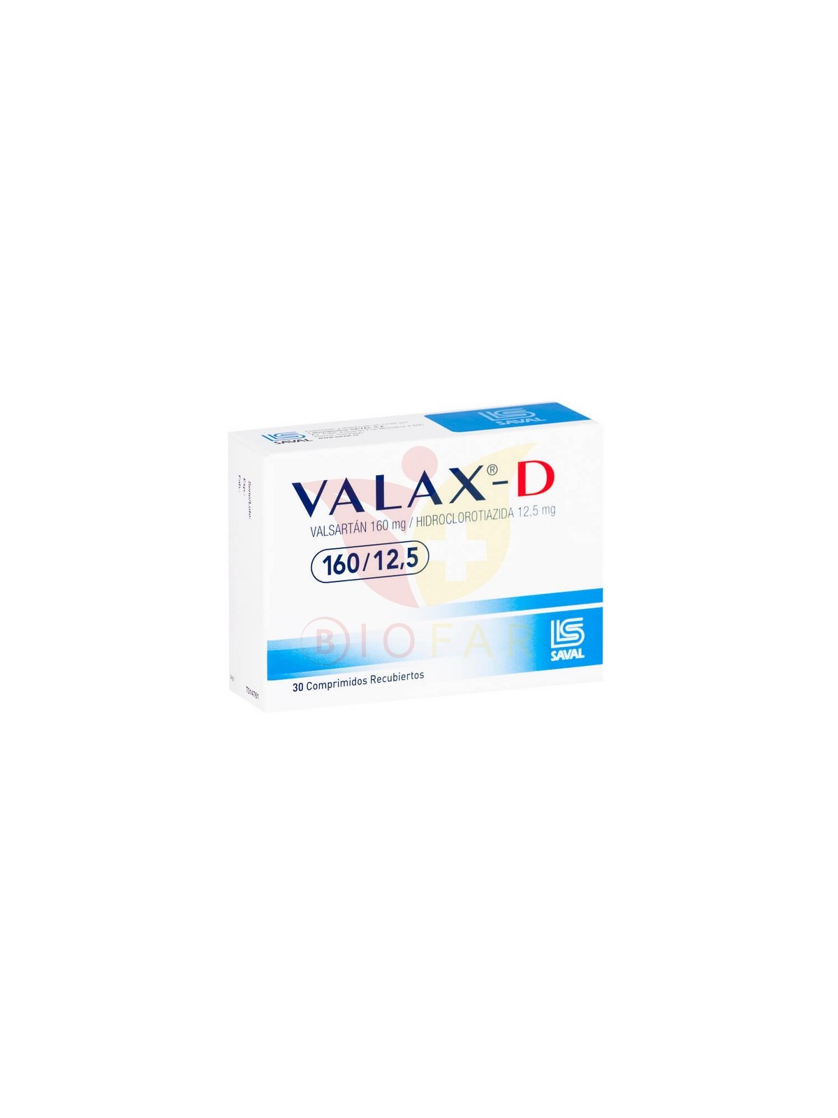 VALAX D  160mg/12,5MG X30COM REC.