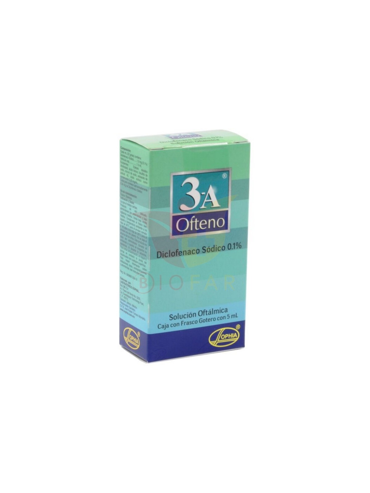 3A OFTENO SOL OFT.  0.1 % X 5ML