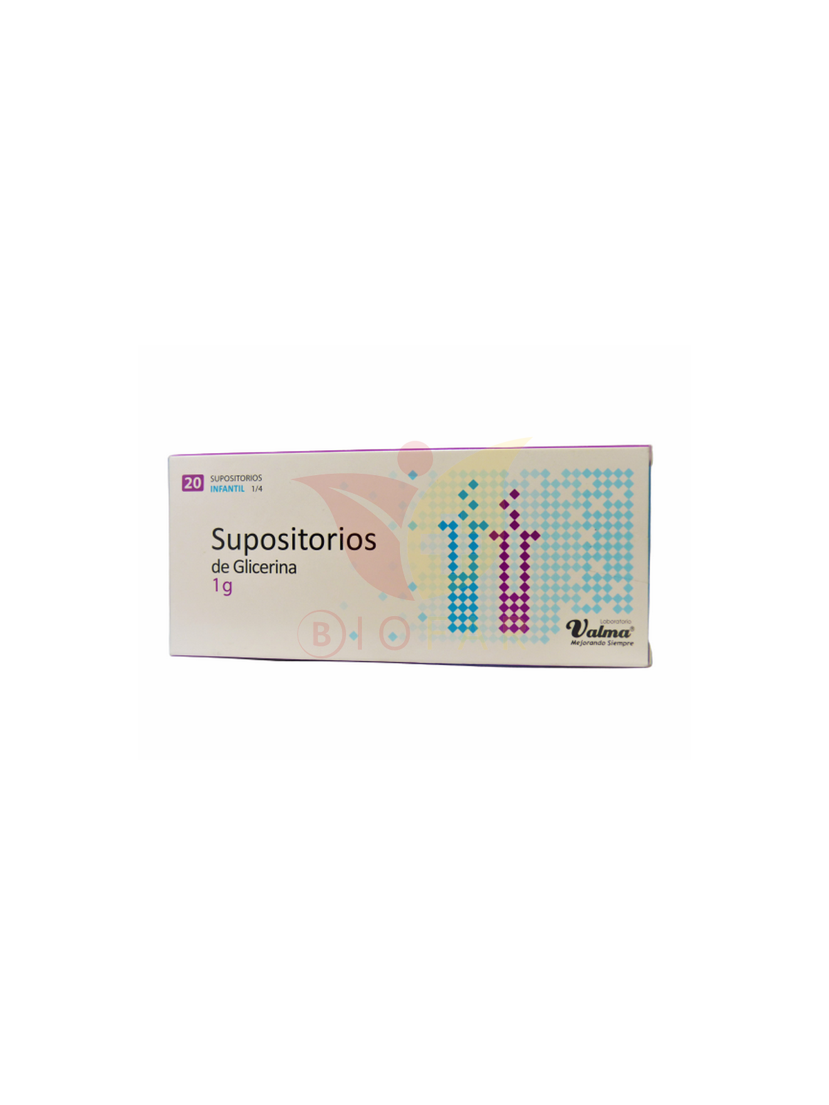 SUPOSITORIO GLICERINA INFANTIL 1/4 1G X20