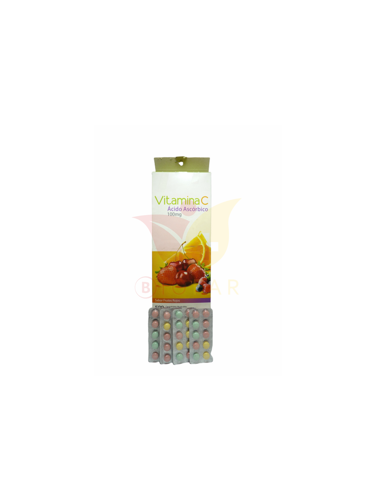 VITAMINA C 100 mg TIRA X 10COM