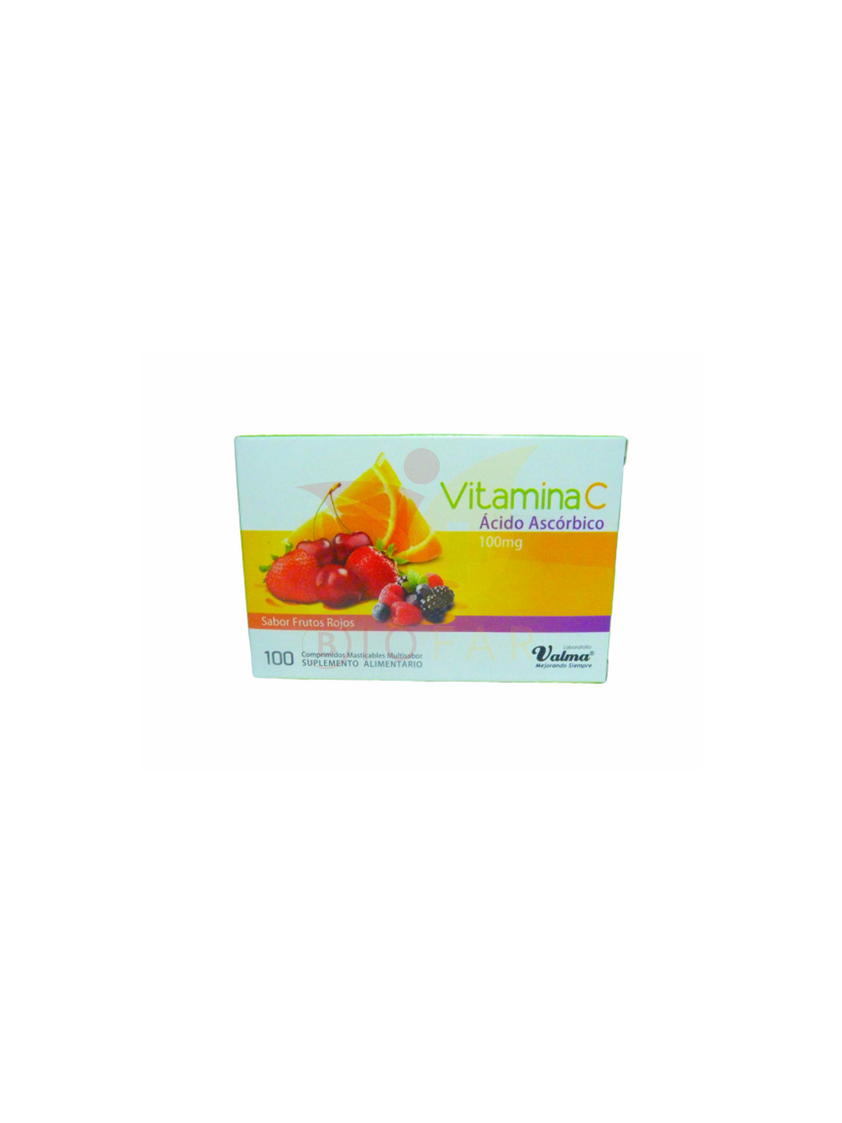 VITAMINA C 100 mg X 100COM