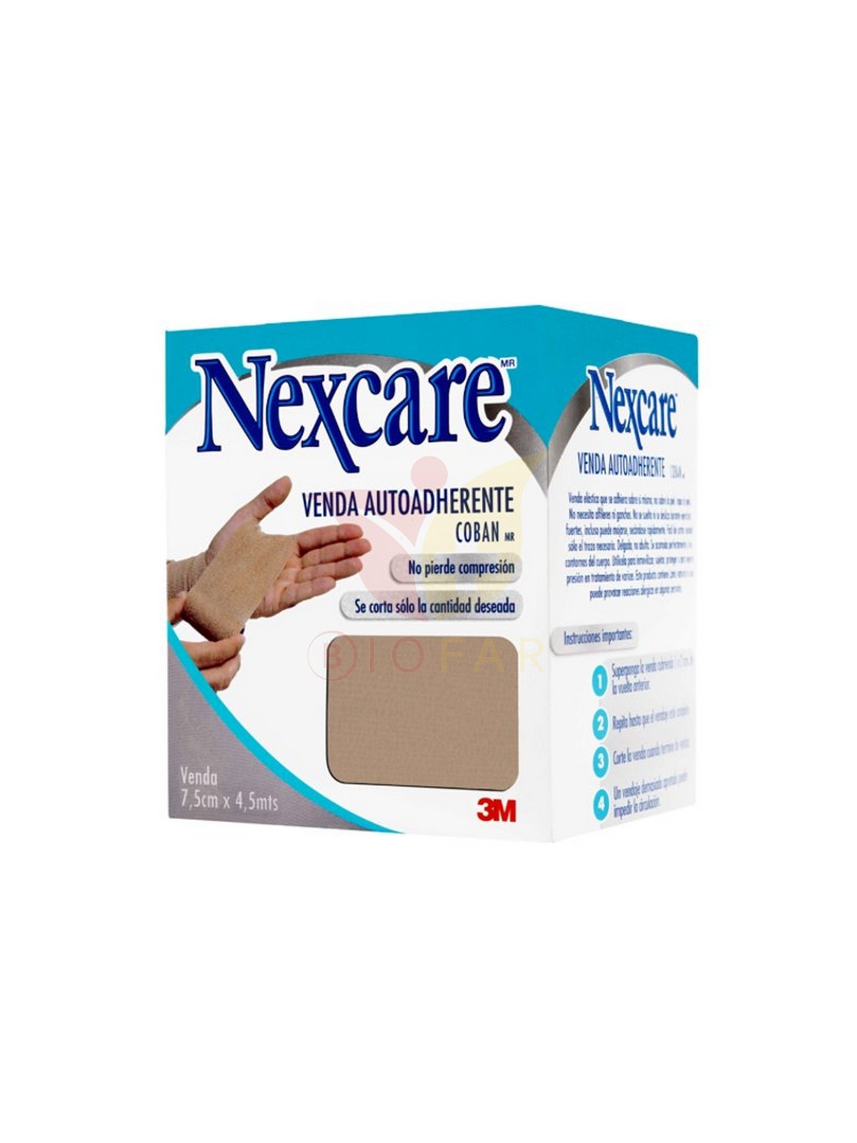 NEXCARE 3M COBAN 7,5CMX4,5MTS.BRONCE