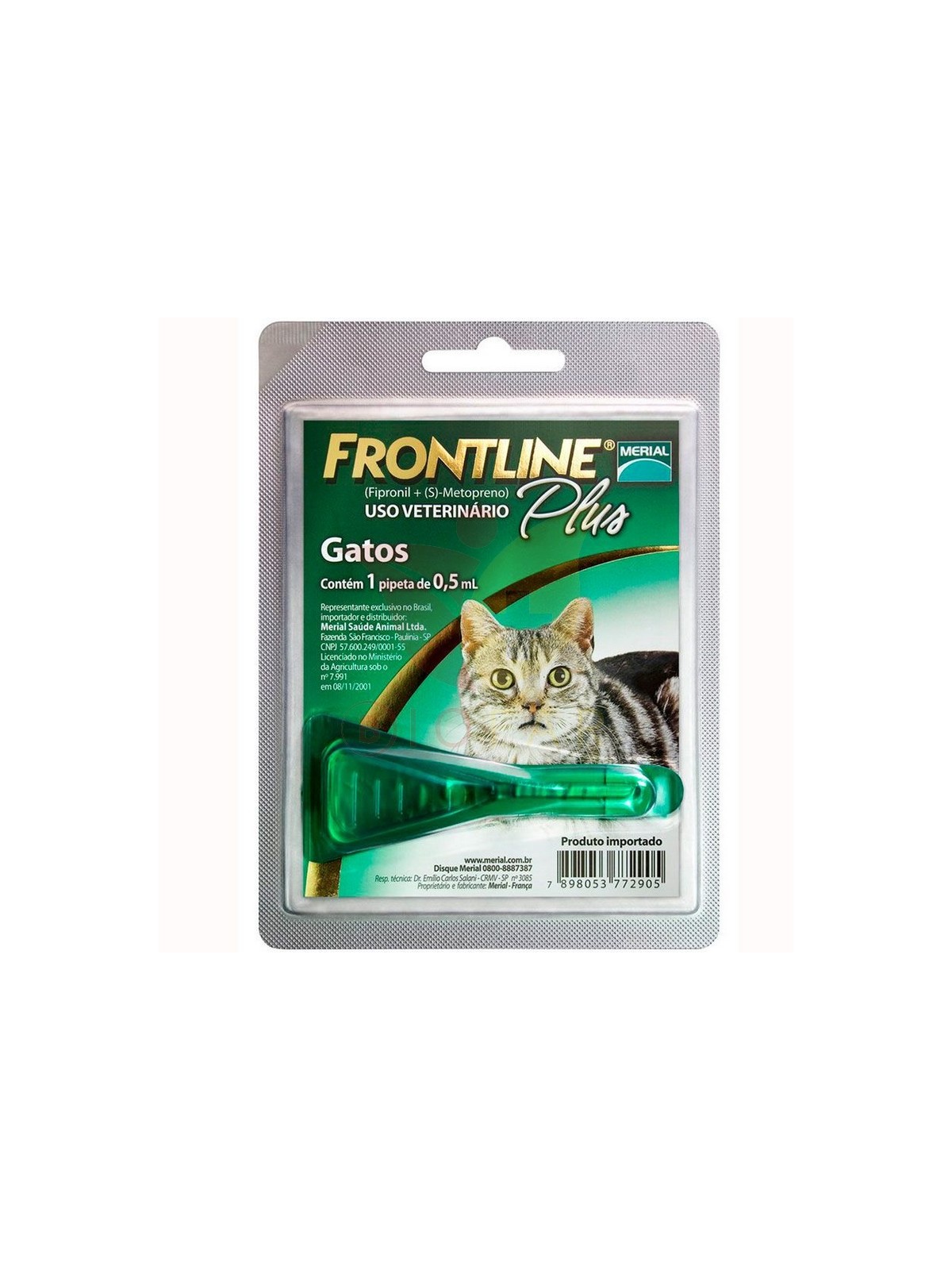 FRONTLINE PLUS GATOS  X 1 PIPETA