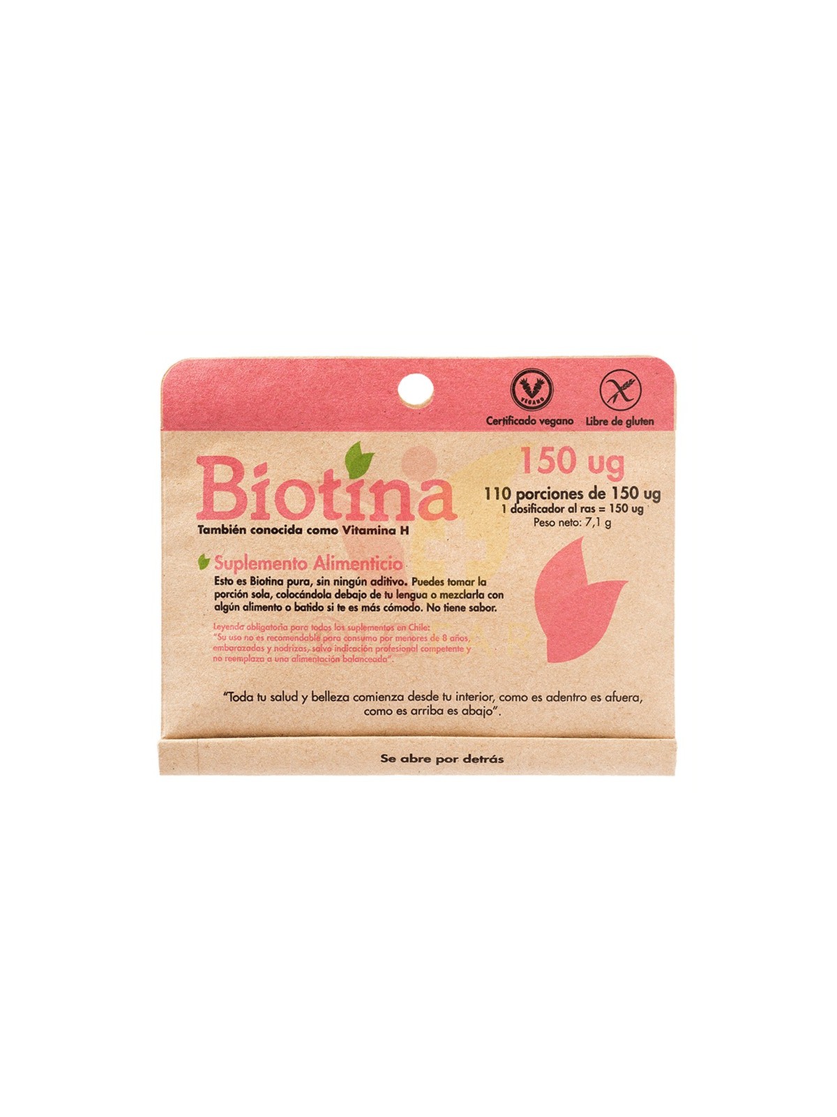 BIOTINA 150 UG X 110 PORCIONES