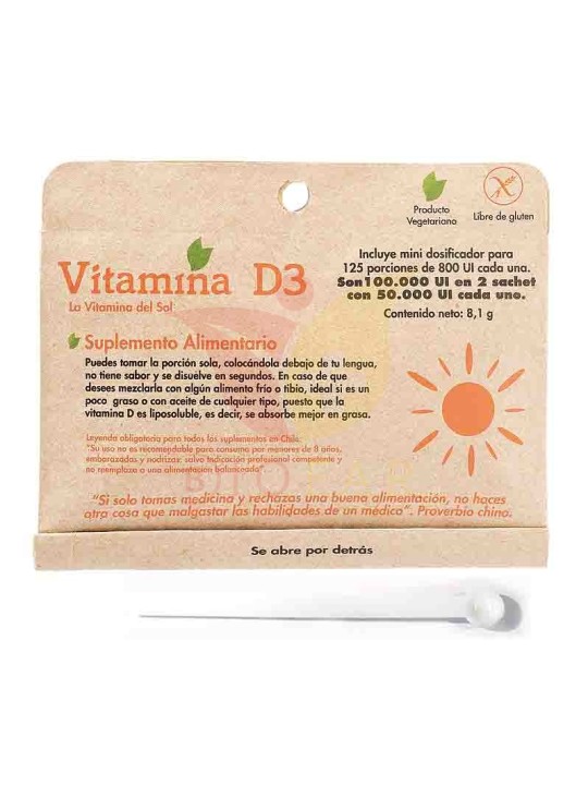 VITAMINA D3 50000 IU X 125 PORCIONES