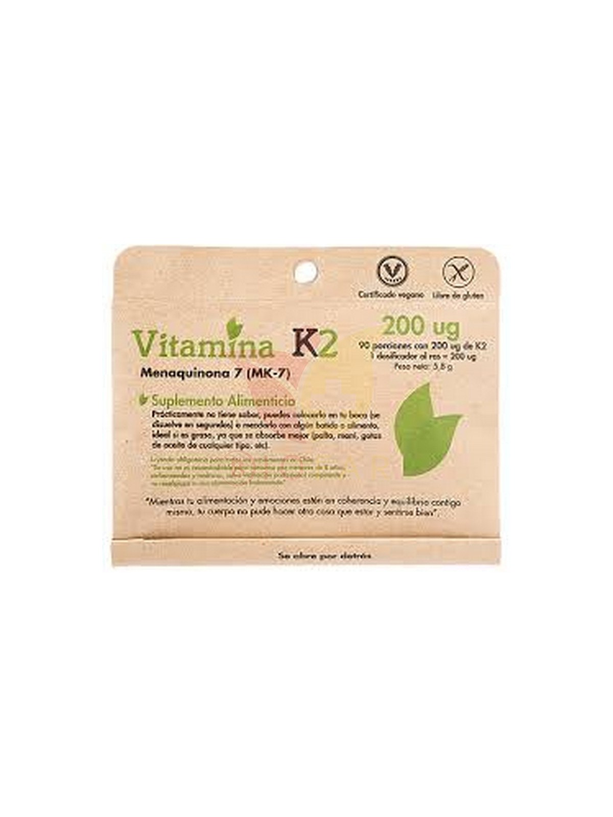 VITAMINA K2 65 MG X 90 PORCIONES