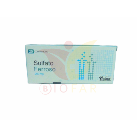 SULFATO FERROSO 200mg X20COM.